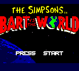 Заставка игры Simpsons, The: Bart vs. the World
